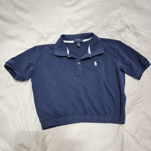Polo by Ralph Lauren Kids Navy Polo Shirt / Crop Top